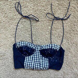 Urban Outfitters Gingham Bustier
